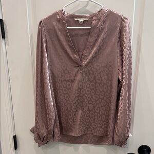 Vine & Love Dusty Rose Patterned Blouse